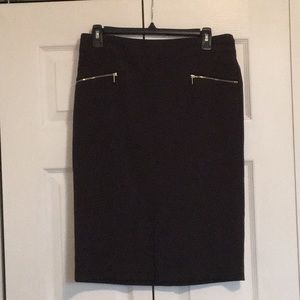 Black formal skirt to the knees